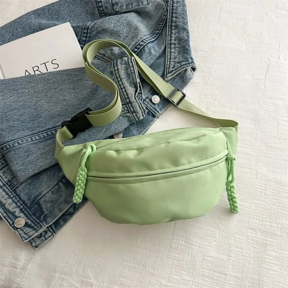 Half Moon Women'S Chest Bag New Oxford Cloth Large Capacity Crossbody Bag Multifunctional Waterproof Waist Bags Travel